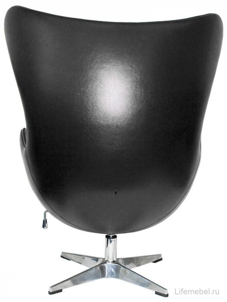 Кресло Egg chair экокожа чёрное
