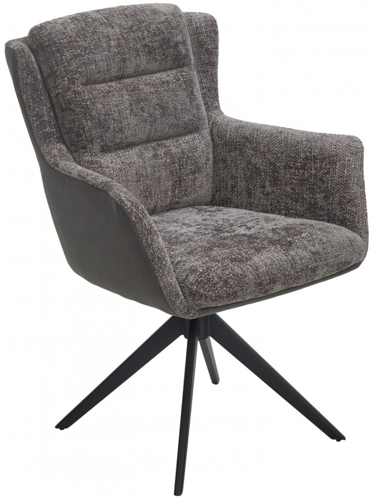 Кресло Garland 360 поворотное haga-16 серый / gino-457 серый / черный