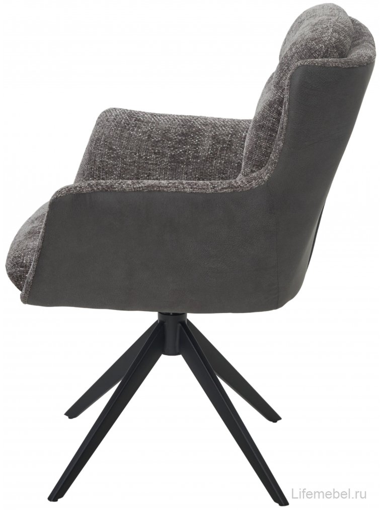 Кресло Garland 360 поворотное haga-16 серый / gino-457 серый / черный