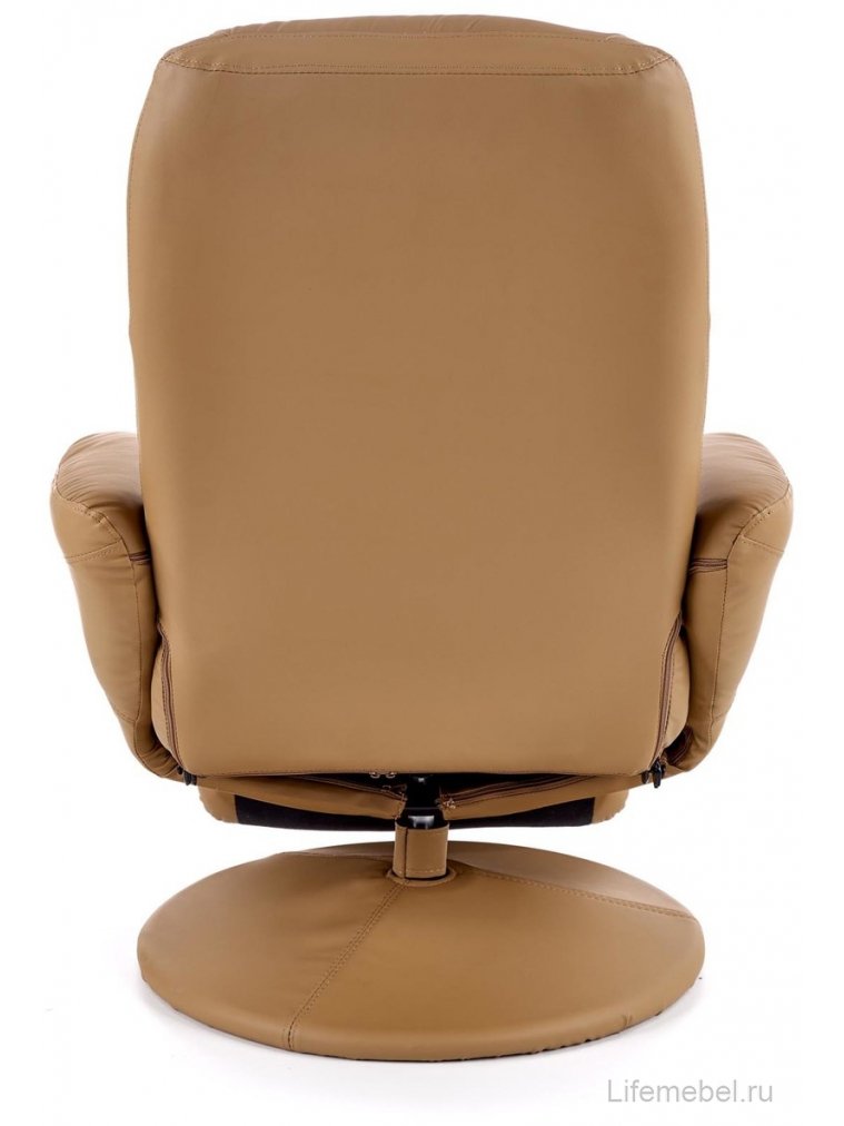 Кресло Optima раскладное бежевая экокожа