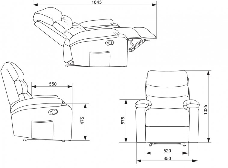 Кресло Han ткань бежевый