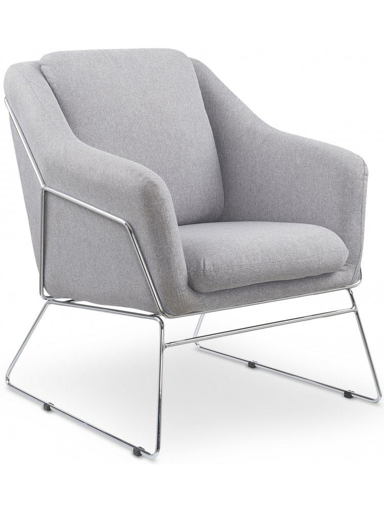 Кресло Игар серый / серебристый