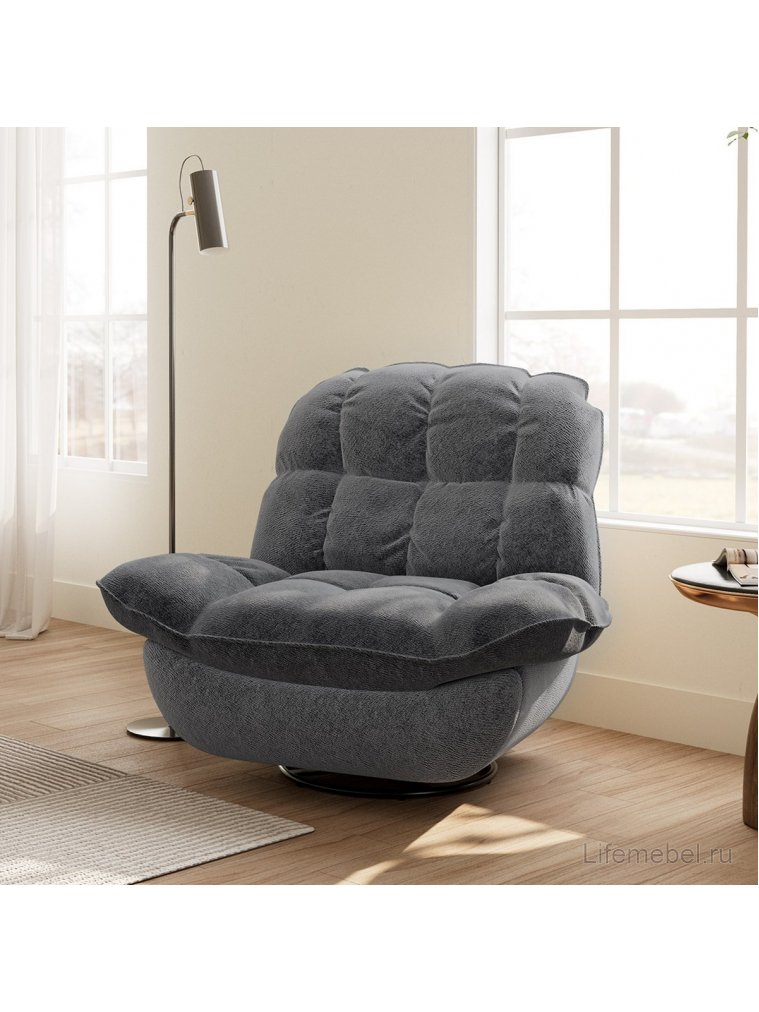 Кресло-качалка Eureka серый