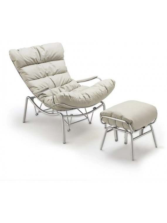 Кресло-качалка Liam серое