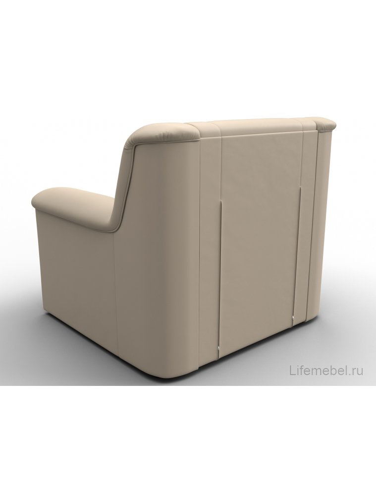 Кресло Карелия бежевая экокожа