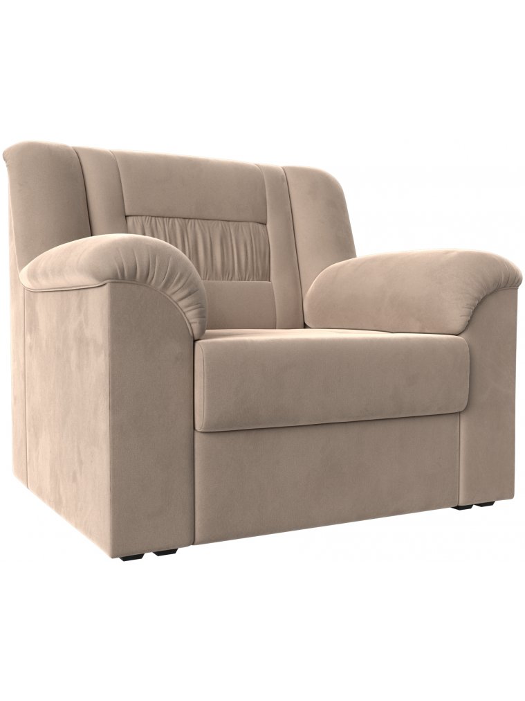 Кресло Карелия бежевый велюр