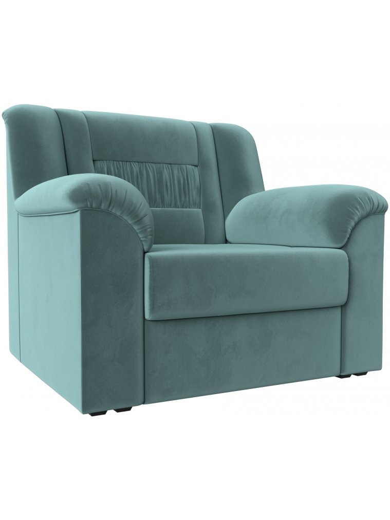 Кресло Терра-М бирюзовый велюр