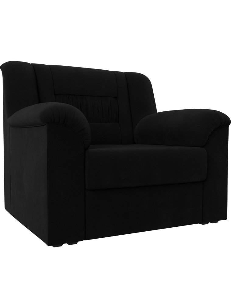 Кресло Карелия черный микровельвет