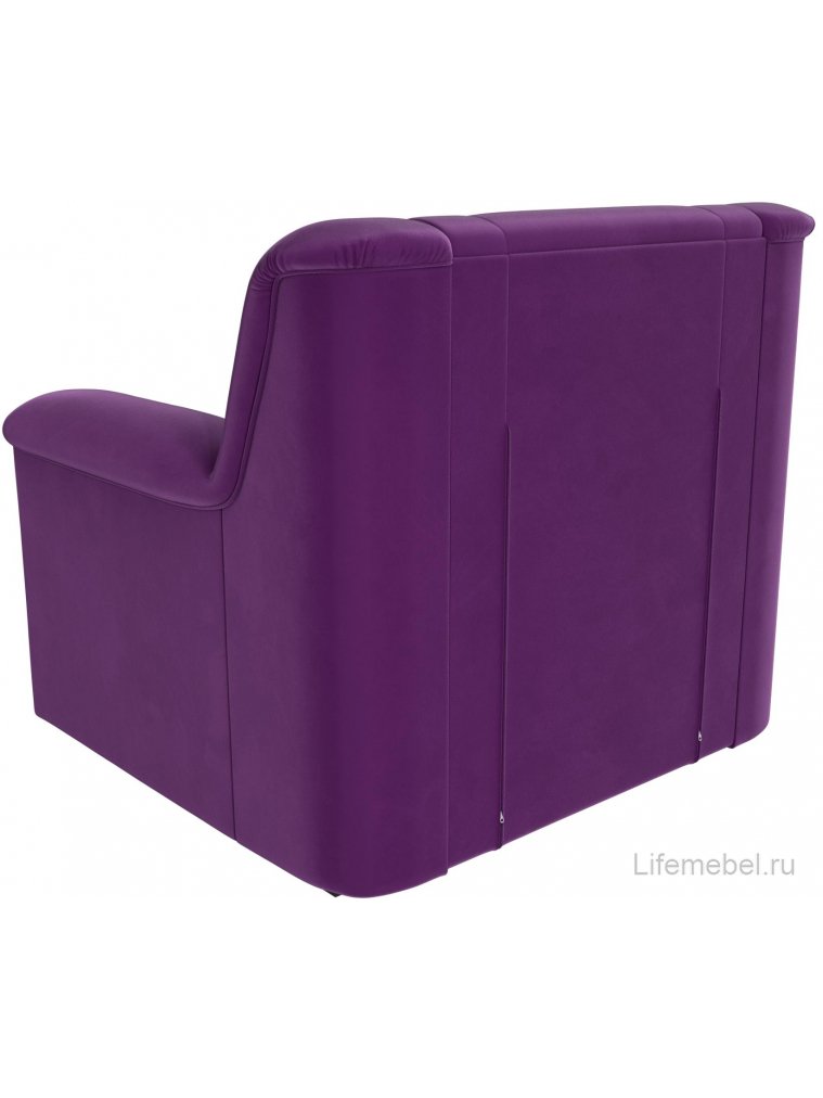 Кресло Карелия фиолетовый микровельвет