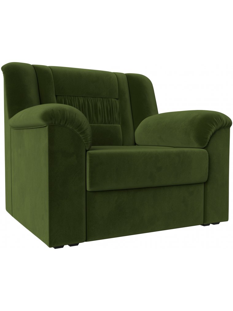 Кресло Карелия зеленый микровельвет