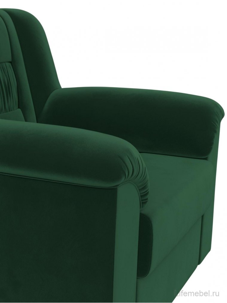 Кресло Карелия зеленый велюр