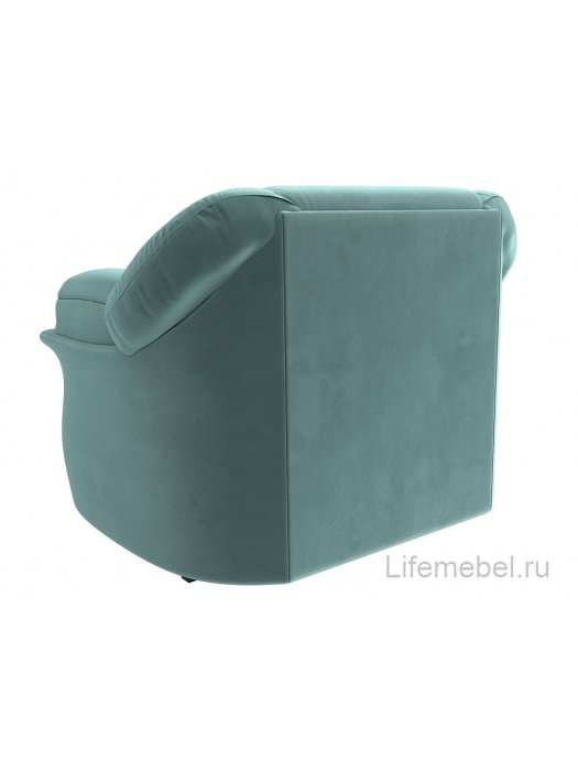 Кресло Карнелла бирюзовый велюр