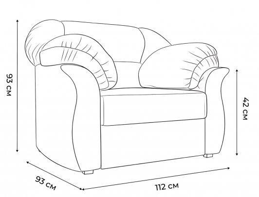 Кресло Эллада бирюзовый велюр