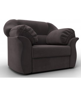 Кресло Карнелла коричневый велюр