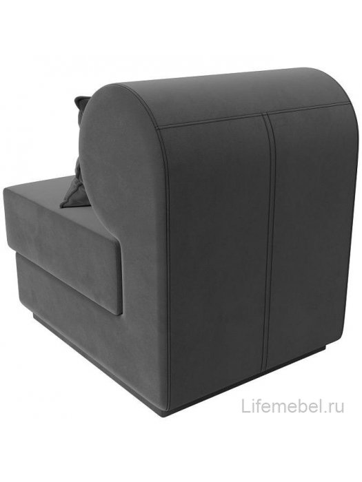 Кресло Кипр серый велюр