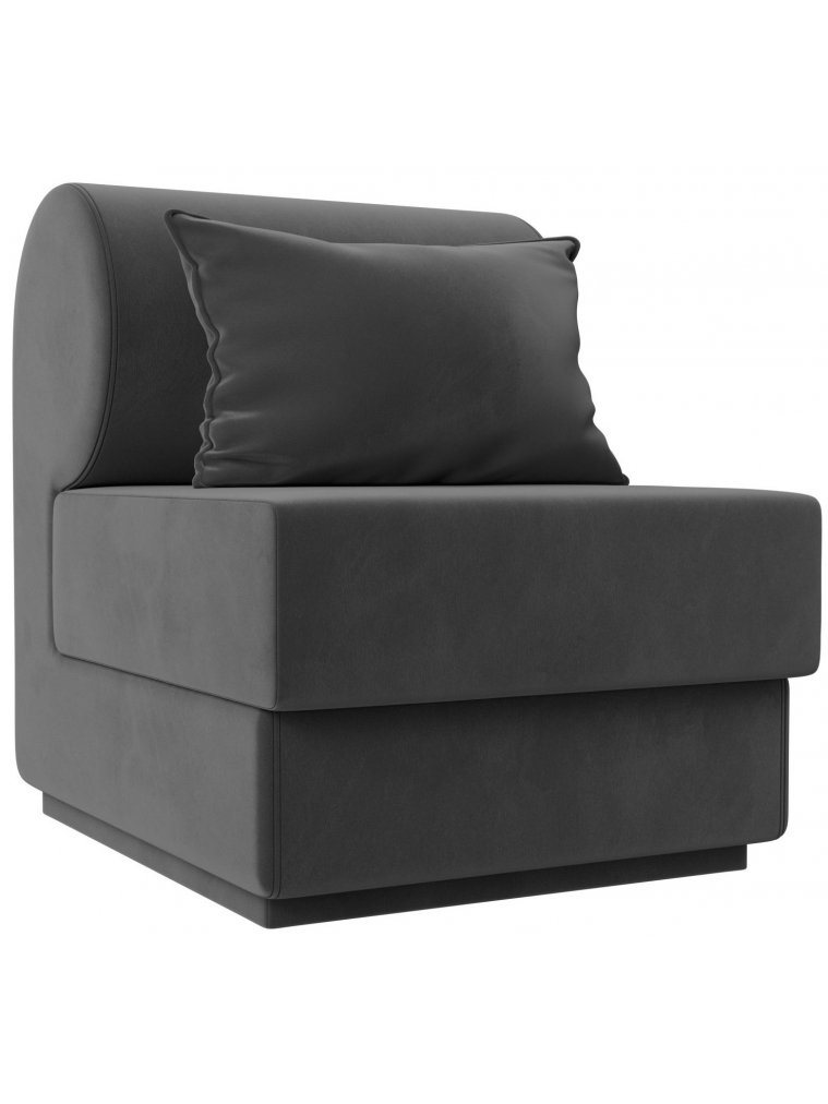 Кресло Кипр серый велюр