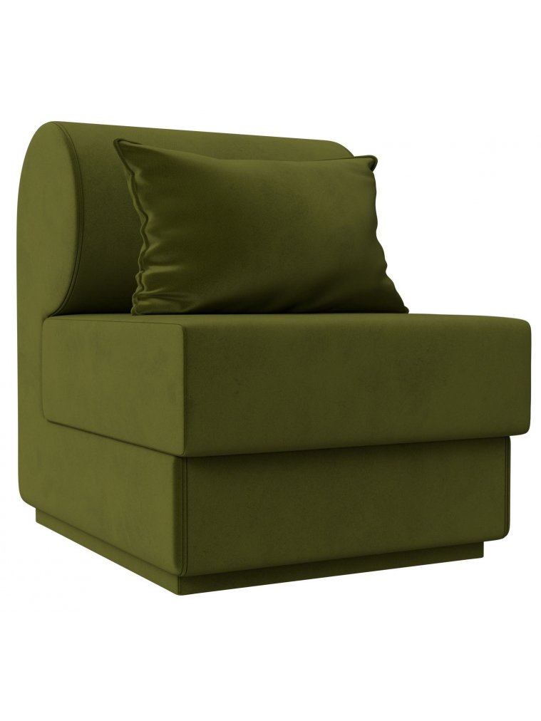Кресло Кипр зеленый микровельвет