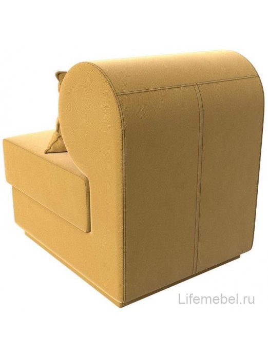 Кресло Кипр желтый микровельвет