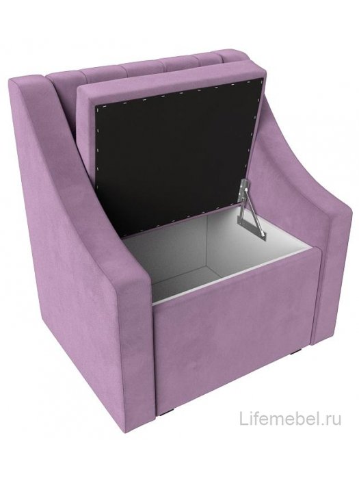 Кресло Мерлин сиреневый микровельвет