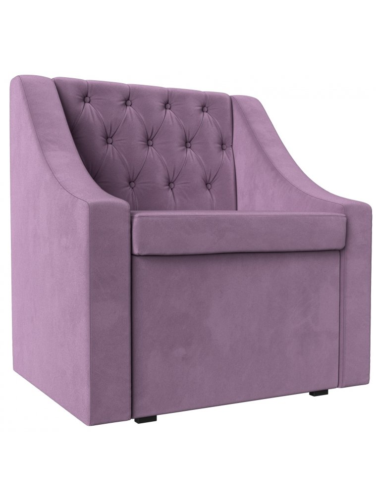 Кресло Мерлин сиреневый микровельвет