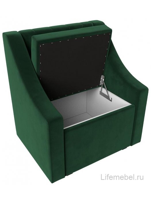 Кресло Мерлин зеленый велюр