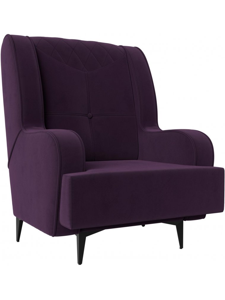 Кресло Неаполь фиолетовый велюр