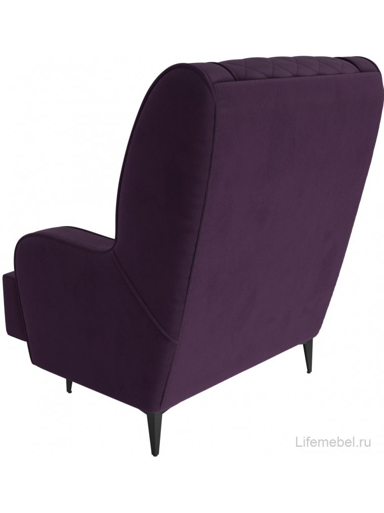 Кресло Неаполь фиолетовый велюр