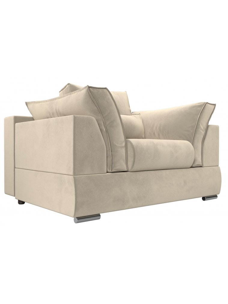 Кресло Пекин бежевый микровельвет