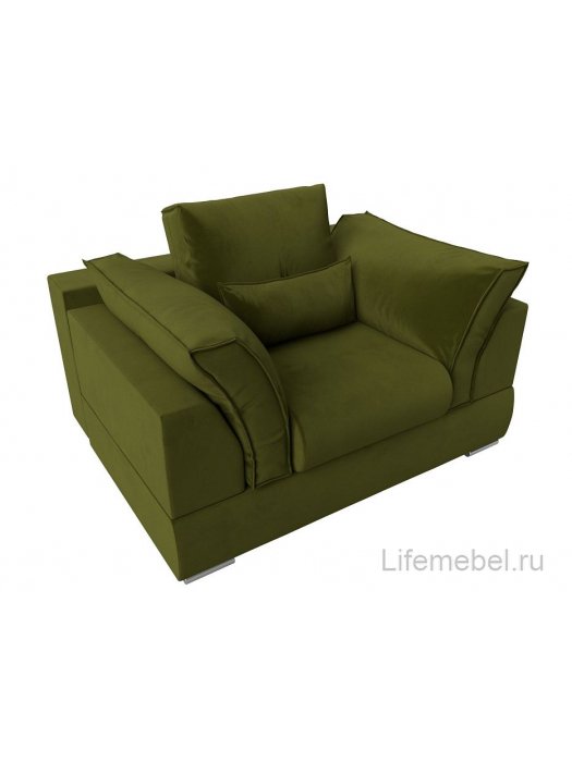 Кресло Пекин зеленый микровельвет