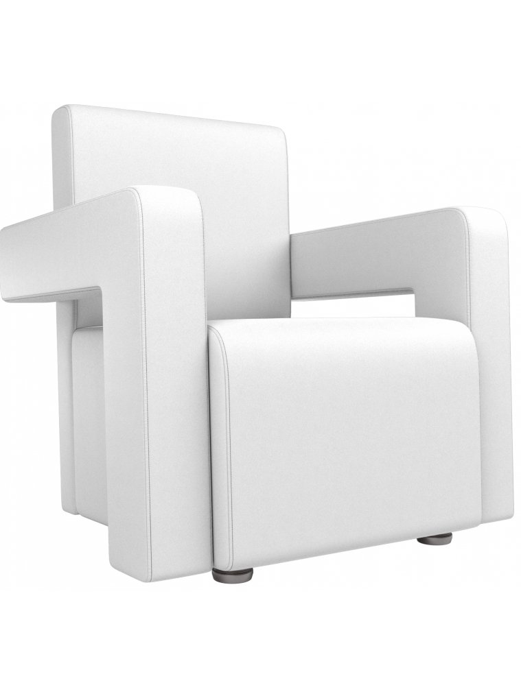 Кресло Рамос белая экокожа