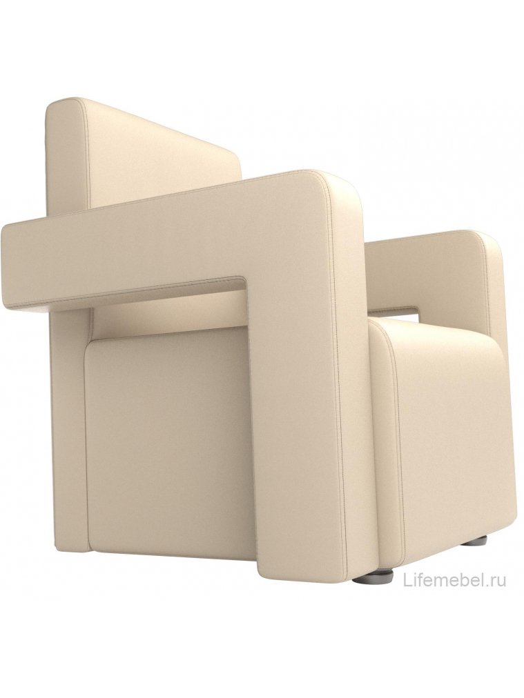Кресло Рамос бежевая экокожа