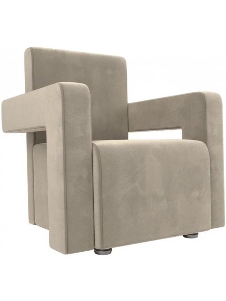 Кресло Рамос бежевый микровельвет