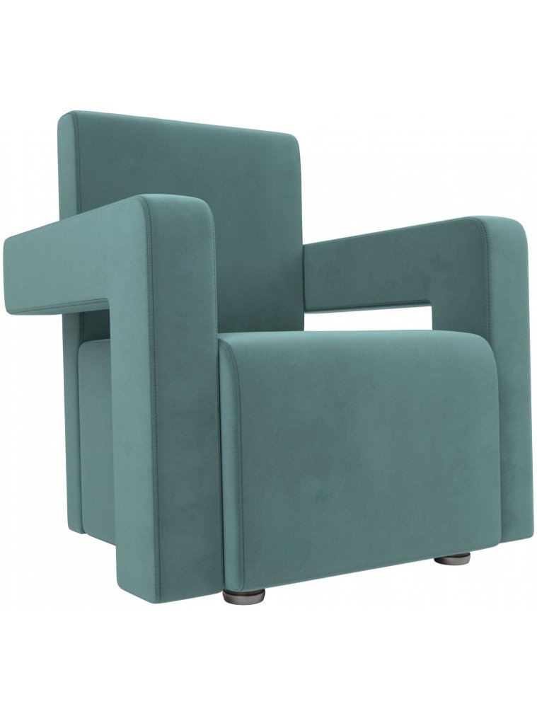 Кресло Рамос бирюзовый велюр