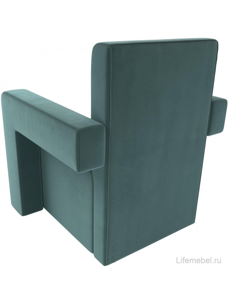 Кресло Рамос бирюзовый велюр