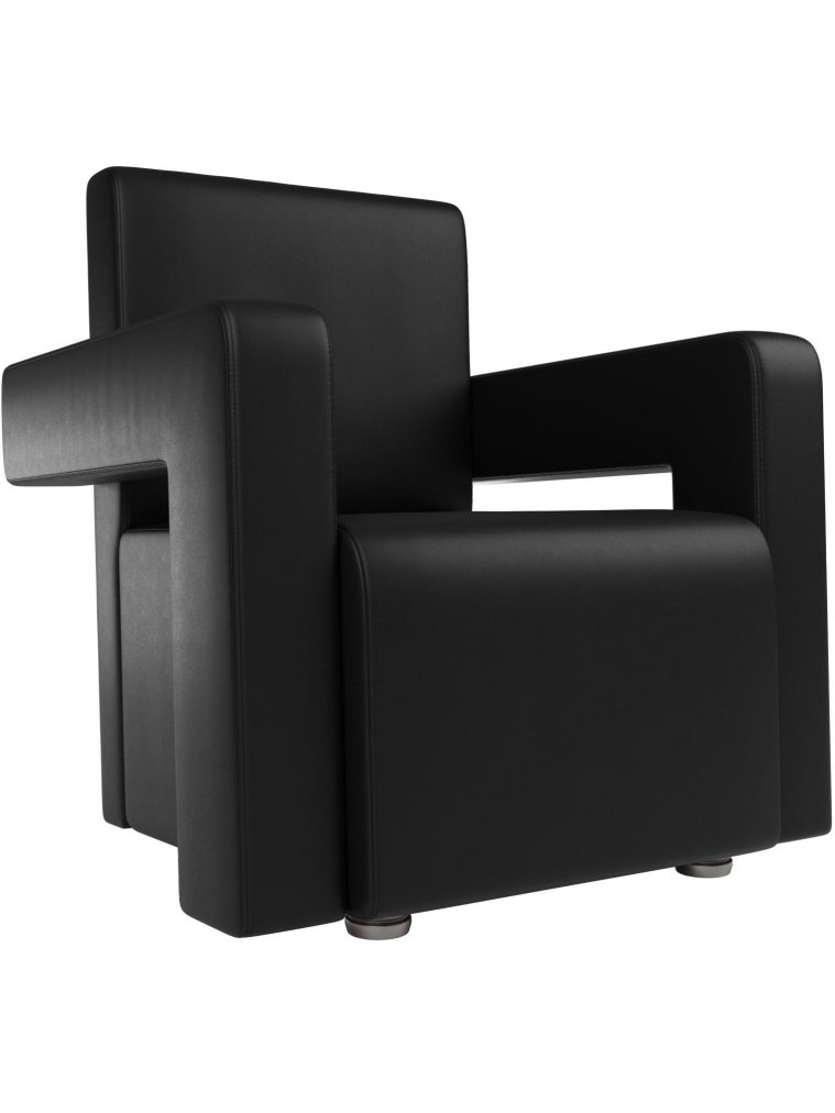 Кресло Рамос черная экокожа