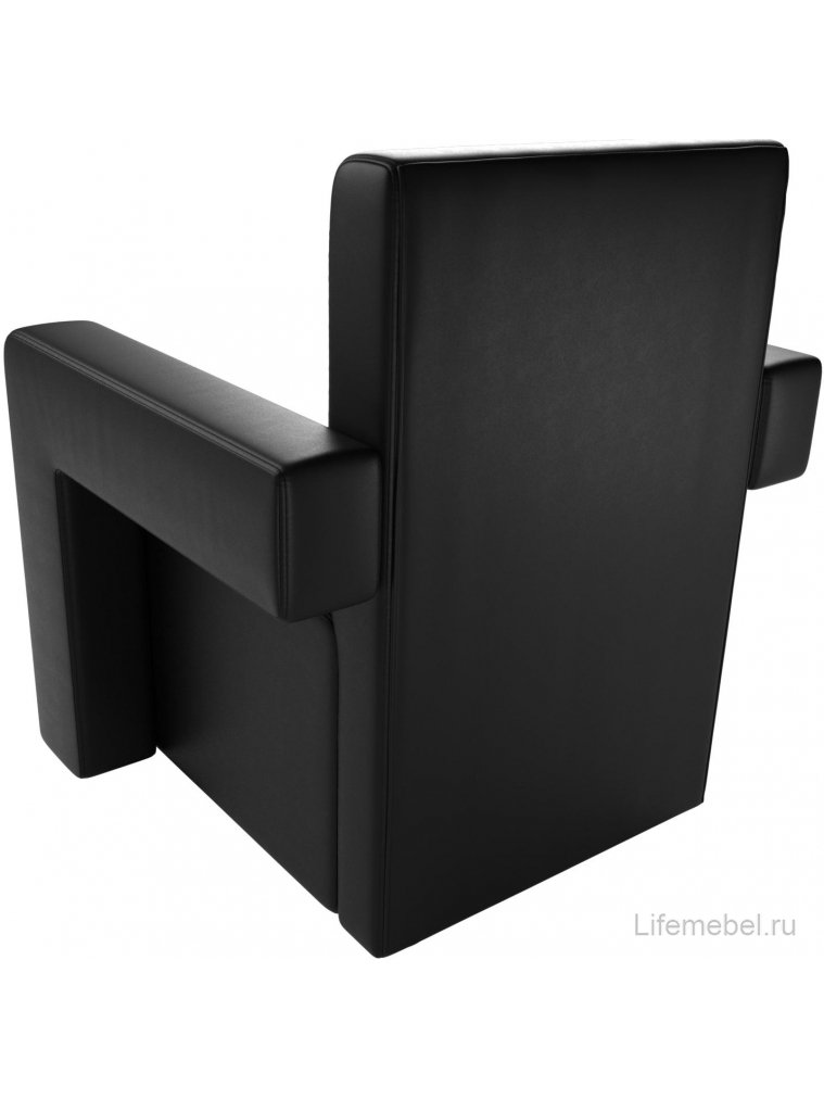 Кресло Рамос черная экокожа