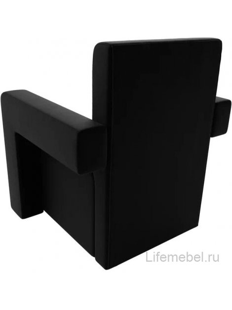 Кресло Рамос черный микровельвет