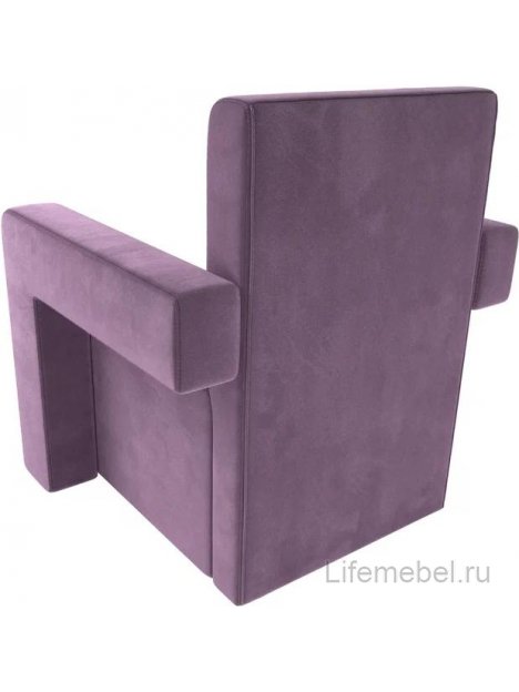 Кресло Рамос сиреневый микровельвет