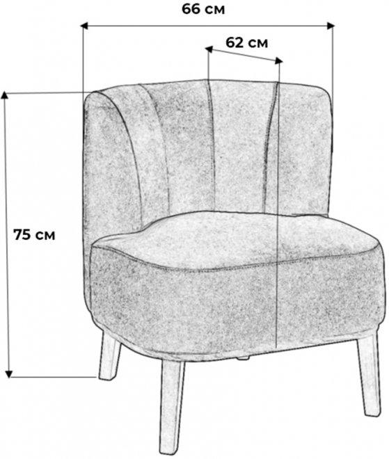 Кресло Шафран зеленое