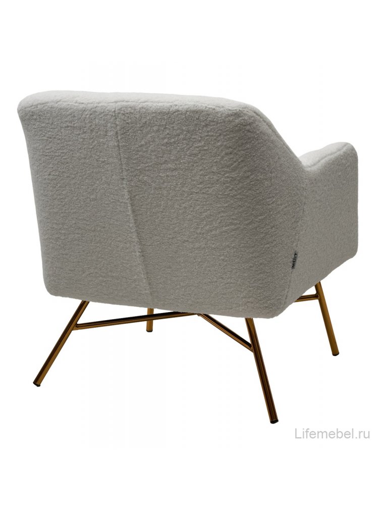 Кресло Sheep Nini белый / золотой