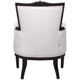 Мягкое полукресло с подлокотниками Tous white