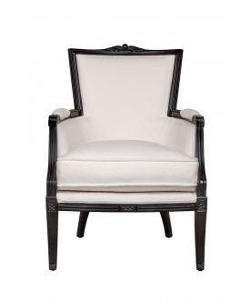 Мягкое полукресло с подлокотниками Tous white