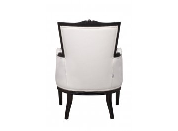 Мягкое полукресло с подлокотниками Tous white