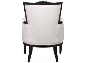 Мягкое полукресло с подлокотниками Tous white