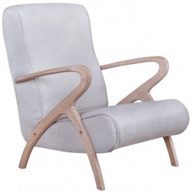 Низкое кресло Fobos light grey