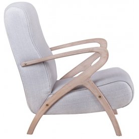 Низкое кресло Fobos light grey