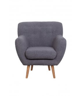 Низкое кресло Fuller Grey Boucle