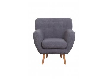 Низкое кресло Fuller Grey Boucle