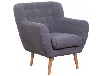 Низкое кресло Fuller Grey Boucle