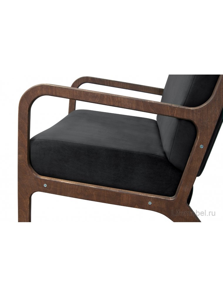 Низкое кресло Mody Black